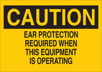Imágen de Brady B-120 Poliéster reforzado con fibra de vidrio Rectángulo Amarillo Inglés Cartel de seguridad del equipo 70302 (Imagen principal del producto)