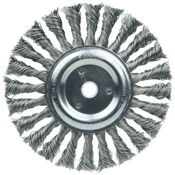 Weiler Roughneck 08775 Cepillo de rueda - Anudado - Circular trenzado Acero cerda