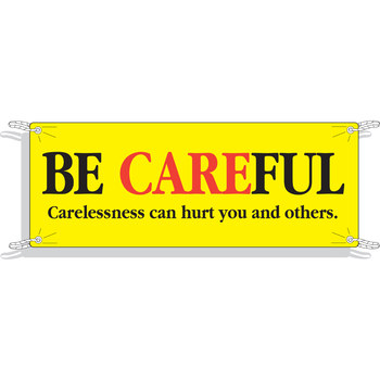 Imágen de Brady B-450 Vinilo Rectángulo Amarillo Inglés Cartel de sensibilización de seguridad 50905 (Imagen principal del producto)