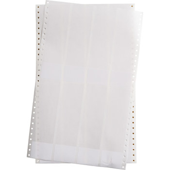 Imágen de Brady Datab Transparente/Blanco Autoextinguible, Autolaminados, Escribible Vinilo Matriz de puntos DAT-14-292-1 Etiqueta de impresora de etiquetas de puntos (Imagen principal del producto)