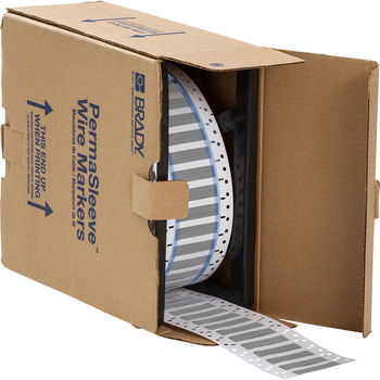 Imágen de Brady Permasleeve Gris Termocontraíble, Autoextinguible Transferencia térmica PS-250-150-GY-S-2 Manga para impresora de transferencia térmica troquelada (Imagen principal del producto)