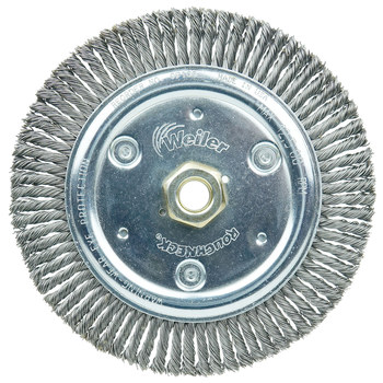 Weiler Roughneck 09100 Cepillo de rueda - Anudado - Circular trenzado Acero cerda