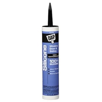 Dap Sellador de silicona Negro Pasta 10.1 fl oz Cartucho - 08642