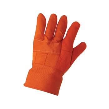 Global Glove C26HV Naranja de alta vis. Un tamaño para todos Algodón Guante de alta resistencia térmica - Pulgar tipo ala - c26hv mens