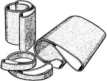 3M Banda de lija 67384 - 4 pulg. x 132 pulg. - Carburo de silicio - P80 - Mediano