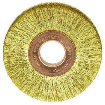 Weiler 29059 Cepillo de rueda - Rizado Latón cerda