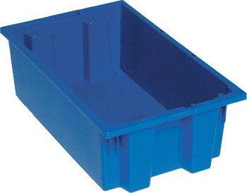 Imagen de Quantum Storage SNT180BL 0.5 ft³, 3.7 gal Azul Polímero de grado industrial Contenedor apilable (Imagen principal del producto)