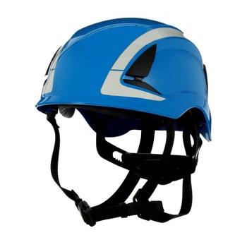 3M SecureFit X5000 X5001X-ANSI Azul Plástico Casco - Suspensión 6 puntos - Ajuste Trinquete - 076308-94285