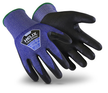 HexArmor Helix 2076 Azul/Negro 10 HPPE/acero Recubrimiento sin costuras Guantes resistentes a cortes - 2076 sz 10