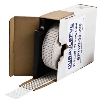 Imágen de Brady DuraSleeve Blanco Uso en interiores Polipropileno Transferencia térmica BM-30-390 Insertos de marcado de alambre (Imagen principal del producto)