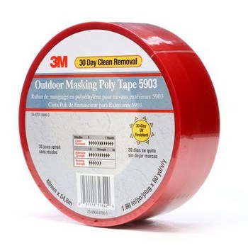 3M 5903 Rojo Cinta de enmascarar para estuco - 48 mm Anchura x 60 yd Longitud - 31842