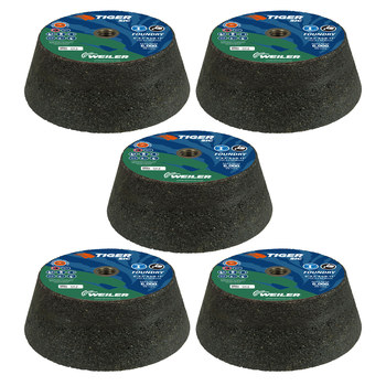 Muelas de vaso portátiles 68069 - 6 pulg. - Carburo de silicio - 16 - Q