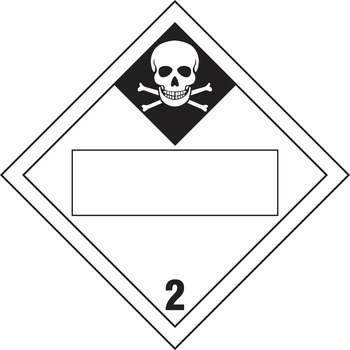 Imágen de Brady B-101 Etiquetas recubiertas de poliéster Cuadrado Blanco Letrero de anuncio para camión 60391 (Imagen principal del producto)