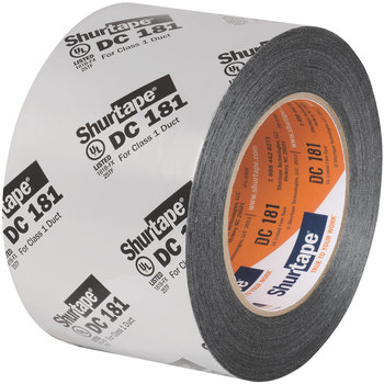 Shurtape DC 181 Metalizado Cinta para ductos - 72 mm Anchura x 110 m Longitud - 2.7 mil Espesor - shurtape 207113