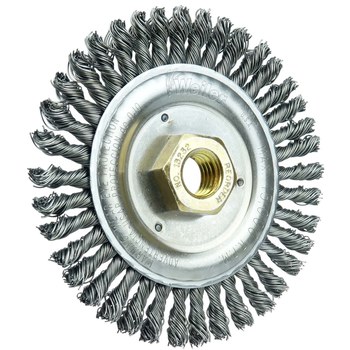 Weiler Roughneck 13232 Cepillo de rueda - Anudado - Circular trenzado Acero cerda