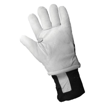 Global Glove 2800GDC Blanco Grande Cuero Dividir Piel de cabra Guantes para condiciones frías - Insulación Thinsulate - 2800gdc lg