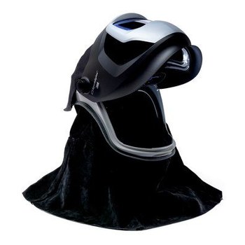 3M Versaflo M-Series M-409SG Negro Voltear hacia adelante Ensamblaje de casco - lente Sombra fija - 076308-94282