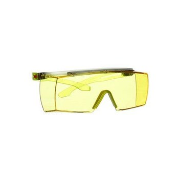 3M SecureFit 3700 Series SF3703SGAF-GRN Policarbonato Gafas de seguridad OTG (sobre el vidrio) lente Ámbar + Scotchgard - Sin marco - 051131-27913