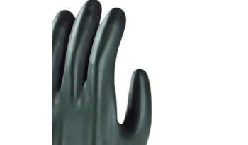 Ansell AlphaTec 87-108 Negro 10.5 Látex Guantes resistentes a productos químicos - A granel - Longitud 24 pulg. - 076490-13544