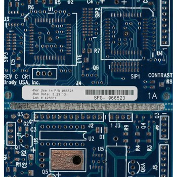 Brady UltraTemp THT-70-717-20 Rollo de etiquetas troqueladas para impresoras - 0.25 pulg. x 0.25 pulg. - Poliimida - Blanco - B-717