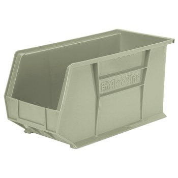Imagen de Akro-mils Akrobin 60 lb Piedra Polímero de grado industrial Colgado/Apilado Contenedor de almacenamiento (Imagen principal del producto)