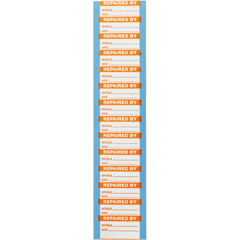 Imágen de Brady Naranja sobre blanco Escribible Poliéster WOX-31 Etiqueta de mantenimiento (Imagen principal del producto)