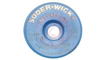 Chemtronics Soder-Wick #75 Trenza de desoldadura sin fundente - Amarillo - 0.06 pulg. x 10 pies
