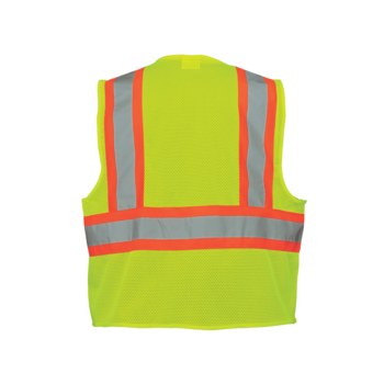 Global Glove Frogwear GLO-002 Chaleco de alta visibilidad GLO-002/6XL - tamaño 6XL - Lima fluorescente/Naranja - ANSI clase 2 - glo-002 6xl
