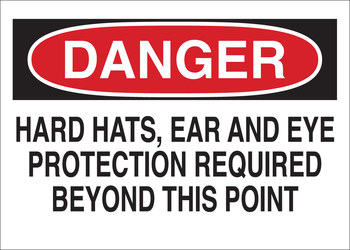 Imágen de Brady B-120 Poliéster reforzado con fibra de vidrio Rectángulo Blanco Inglés Cartel de PPE 75980 (Imagen principal del producto)