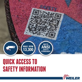 Weiler Tiger Disco de corte y esmerilado 57101 - 4.5 pulg. - Óxido de aluminio - 30 - S