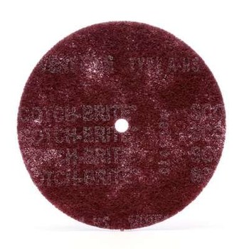 3M Scotch-Brite Óxido de aluminio Disco de desbaste - Muy fino grado - Accesorio Eje - Diámetro 8 pulg. - Agujero Central 1/2 pulg. - 27749