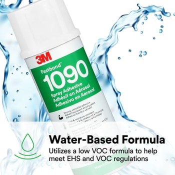 3M Fastbond 1090 7100373512 Spray Adhesivo para Espuma y Tela Neutro Líquido Bote de aerosol A base de agua - 76115 - Peso neto 8.2 oz