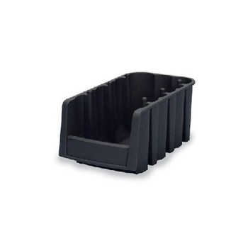Imagen de Akro-mils 15 lb Negro Polímero de grado industrial Apilado Contenedor de almacenamiento (Imagen principal del producto)