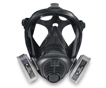 Imágen de Sperian Survivair Opti-Fit Negro Pequeño Silicón Máscara completa (Imagen principal del producto)