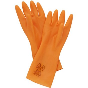 Imágen de North Premium Latex Naranja 10 Látex No compatible Guantes resistentes a productos químicos (Imagen principal del producto)