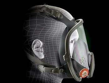 3M Serie 6000 6800 Gris Mediano Silicón/elastómero termoplástico Respirador de máscara de careta completa - Conexión Bayonet - Suspensión 4 puntos - 051138-54146
