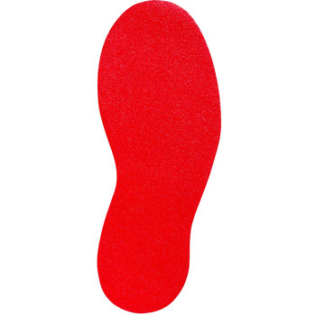 Imágen de Brady Rojo Exterior Vinilo Huella 121410 Etiqueta de marcado de huella (Imagen principal del producto)