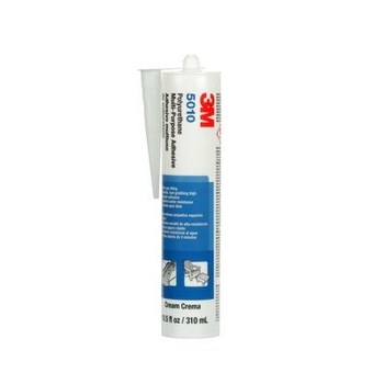 3M 5010 Blanco Adhesivo de poliuretano - Líquido 0.1 gal Cartucho - 62822