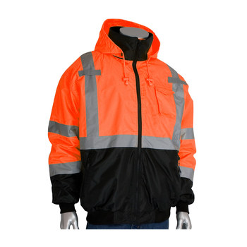 PIP 333-1766 Chaqueta de trabajo 333-1766-OR/3X - tamaño 3XL - Poliéster (cáscara)/poliuretano (recubrimiento) - Naranja de alta vis./Negro - 19002
