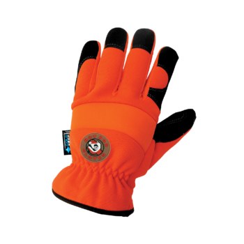 Global Glove Hot Rod h3222inT Naranja Grande Spandex/cuero sintético Sintético Spandex/cuero sintético Guantes de mecánico - Pulgar tipo ala - hr3222int lg