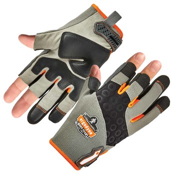 Ergodyne ProFlex Tena-Grip 720 Gris/Negro/Anaranjado Grande Espuma EVA/Cuero Sintético Espuma EVA/Cuero Guantes de trabajo - 720476-17114