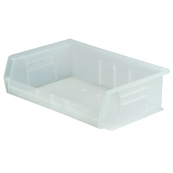 Imagen de Akro-mils Akrobin 60 lb Transparente Polímero de grado industrial Colgado/Apilado Contenedor de almacenamiento (Imagen principal del producto)