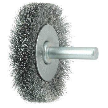 Weiler Acero Cepillo de cerdas radiales - Diámetro de la cerda 0.006 pulg. - 17954