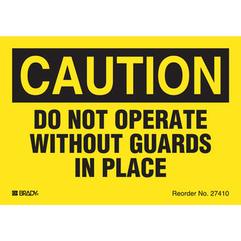 Imágen de Brady Bradylite Negro sobre amarillo Hojas reflectantes 27410LS Etiqueta de seguridad del equipo (Imagen principal del producto)