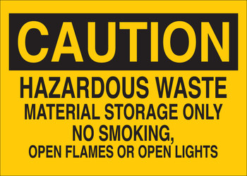 Imágen de Brady B-302 Poliéster Rectángulo Amarillo Inglés Letrero de material peligroso 85407 (Imagen principal del producto)