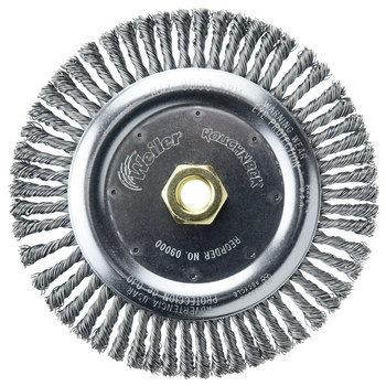 Weiler Roughneck 09000 Cepillo de rueda - Anudado - Circular trenzado Acero cerda
