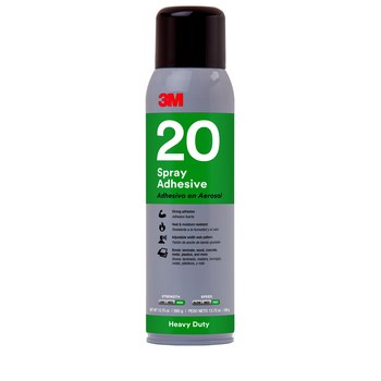 3M Heavy Duty 20 20-20OZ-IND Adhesivo en aerosol Transparente Aerosol 13.8 oz Lata de aerosol - 14708 - Peso neto 13.8 oz