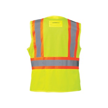 Global Glove FrogWear GLO-W0037 Chaleco de alta visibilidad GLO-W0037 LG - tamaño Grande - Poliéster - Amarillo/verde reflectante - ANSI clase 2 - glo-w0037 lg