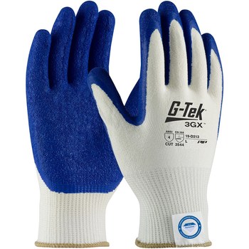 PIP G-Tek 3GX 19-D313 Blanco/azul Grande Dyneema Guantes resistentes a cortes - Longitud 9.8 pulg. - 616314-67386