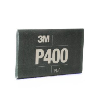 3M Hookit Hoja de papel de lija 34337 - 5 1/2 pulg. x 6.8 pulg. - Óxido de aluminio - 400